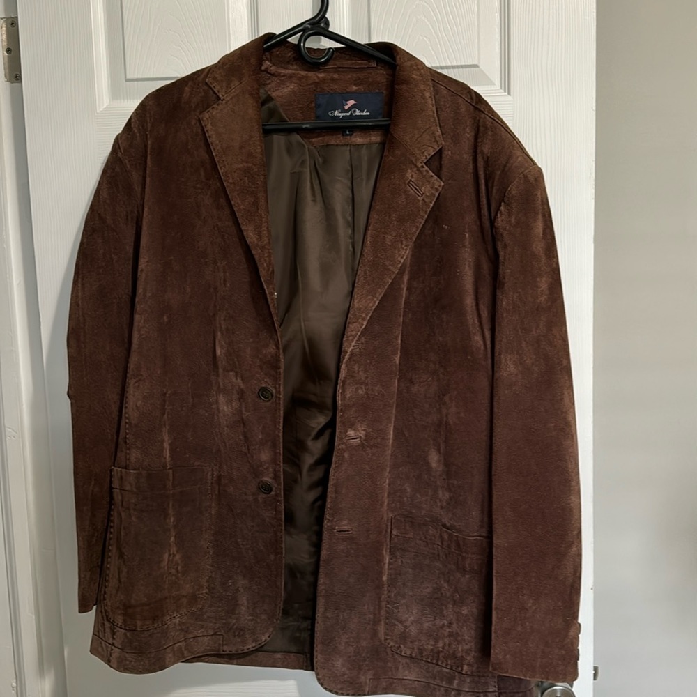 NWOT Newport harbor genuine leather blazer/sports coat
